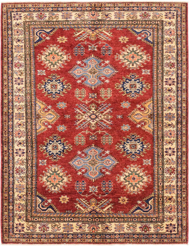 Detail image of 5' x 6' 6 Hand Knotted Kazak Oriental Rug