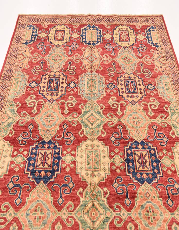Detail image of 4' 10 x 6' 8  Hand Knotted Kazak Oriental Rug