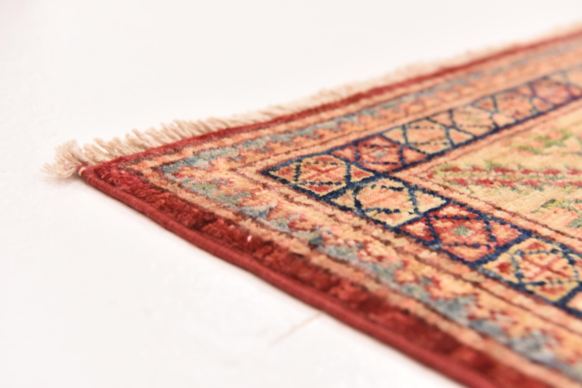 145cm x 200cm anudado a mano Kazak Alfombra Oriental