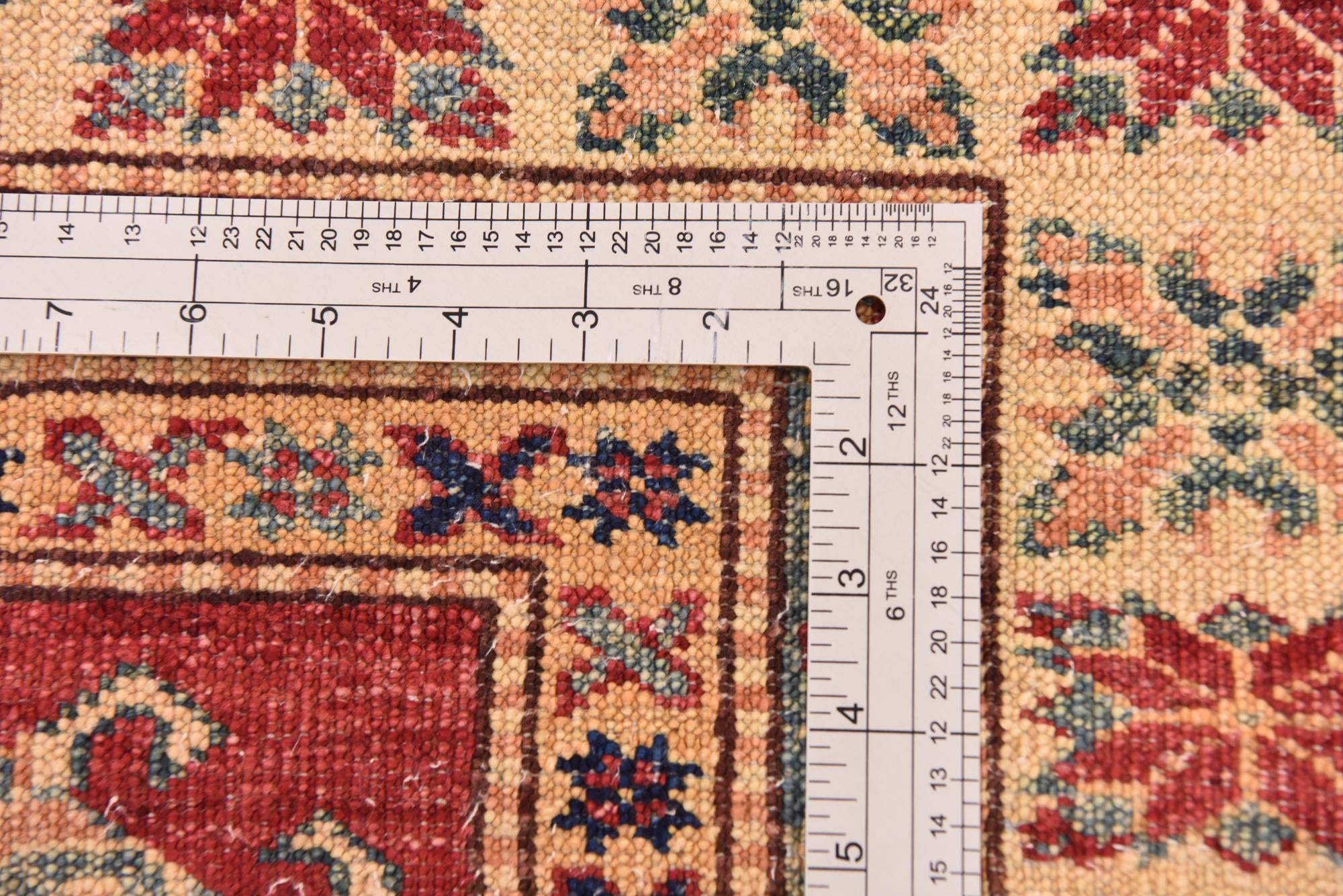 4' 11 x 6' 8 Hand Knotted Kazak Oriental Rug