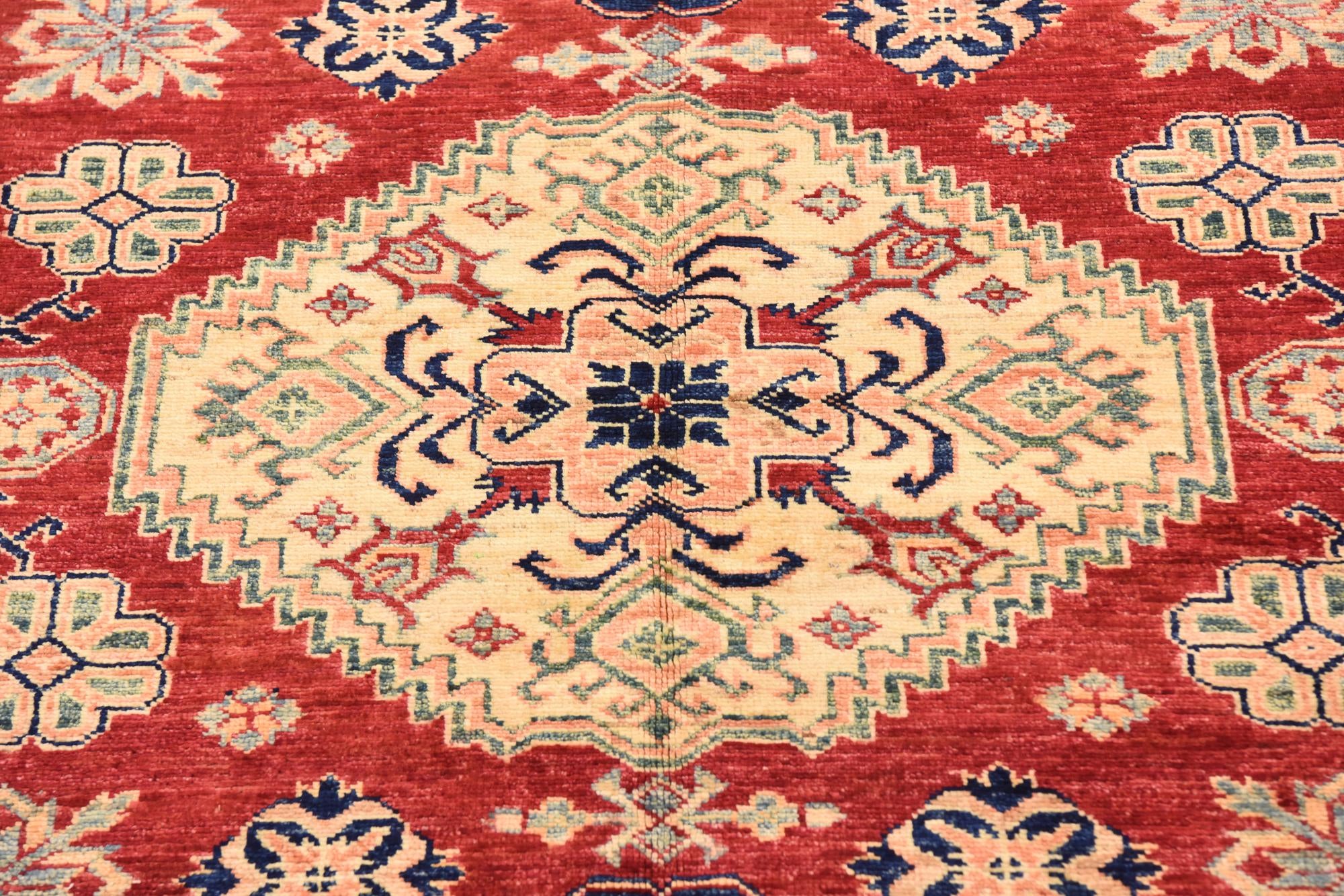 4' 11 x 6' 8 Hand Knotted Kazak Oriental Rug