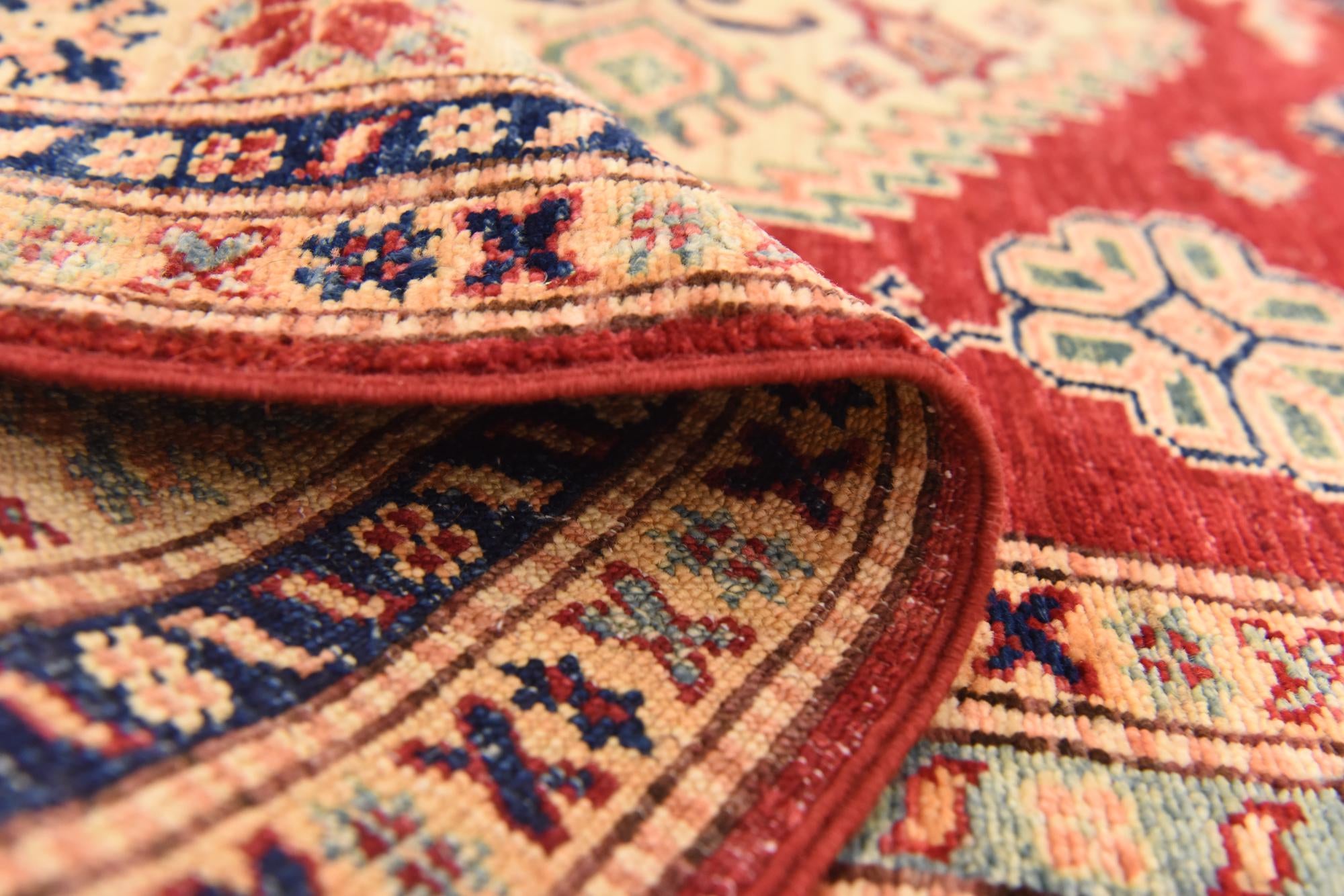 4' 11 x 6' 8 Hand Knotted Kazak Oriental Rug