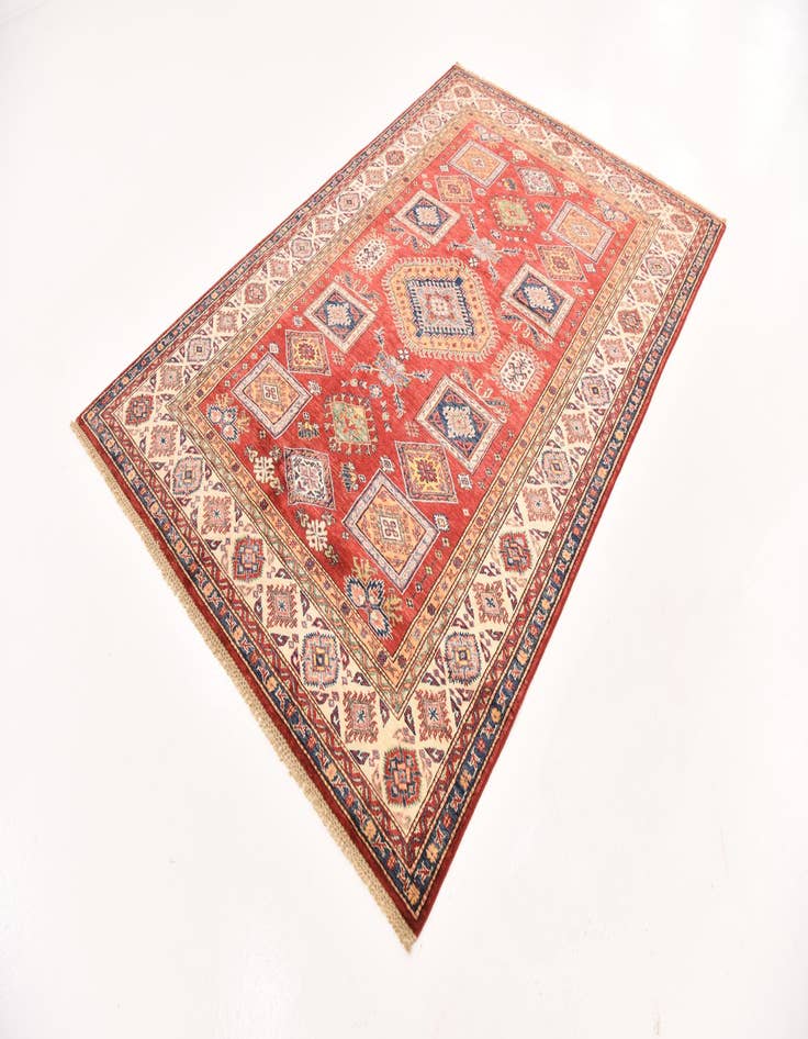 Detail image of 5' 7 x 8' 4  Hand Knotted Kazak Oriental Rug