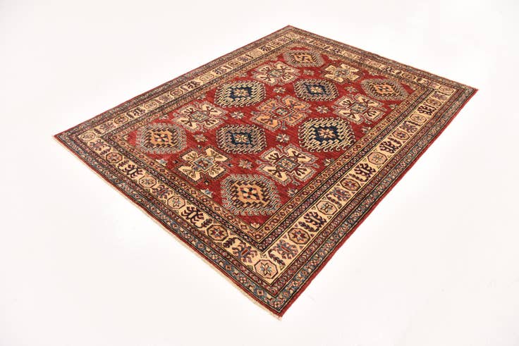 Detail image of 4' 11 x 6' 6 Hand Knotted Kazak Oriental Rug