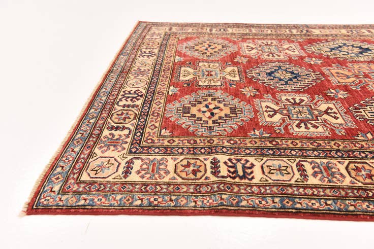 Detail image of 4' 11 x 6' 6 Hand Knotted Kazak Oriental Rug