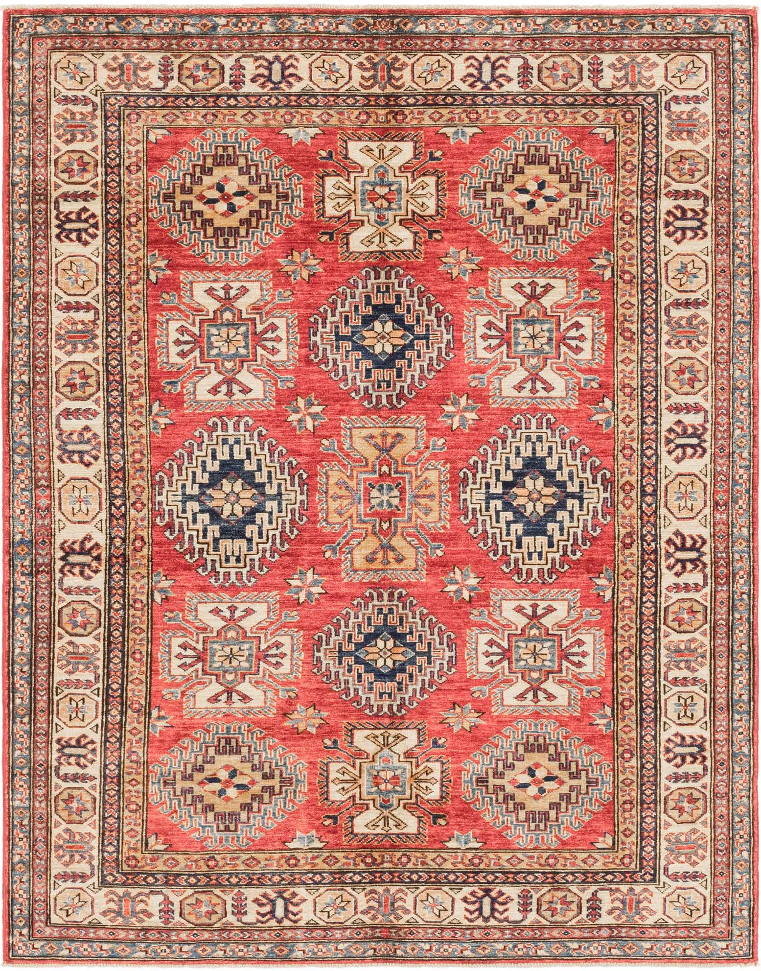 4' 11 x 6' 6 Hand Knotted Kazak Oriental Rug