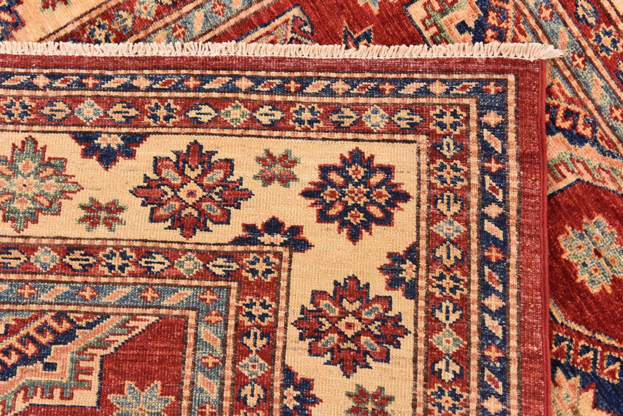 5' 7 x 7' 11 Hand Knotted Kazak Oriental Rug