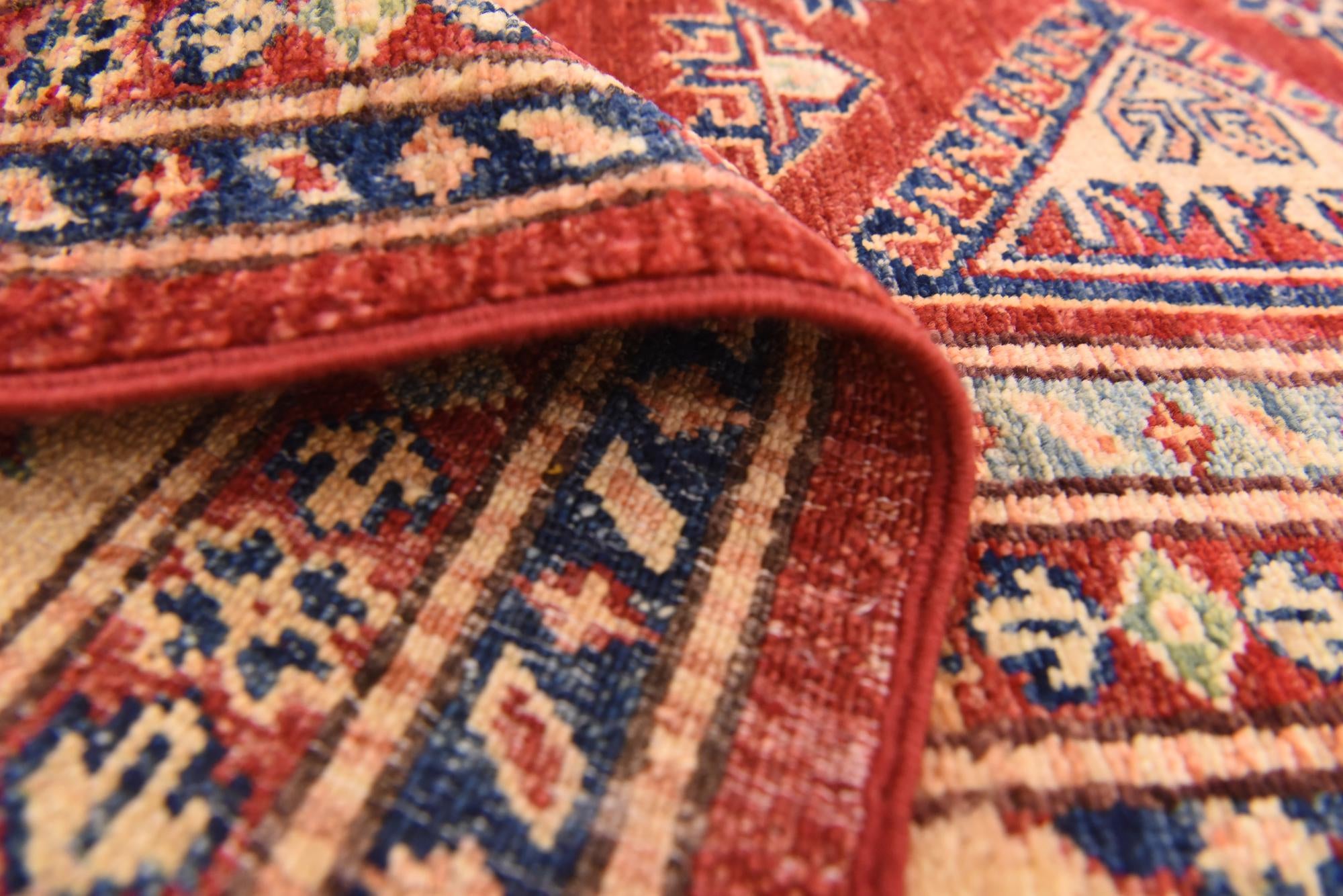 5' 7 x 7' 11 Hand Knotted Kazak Oriental Rug