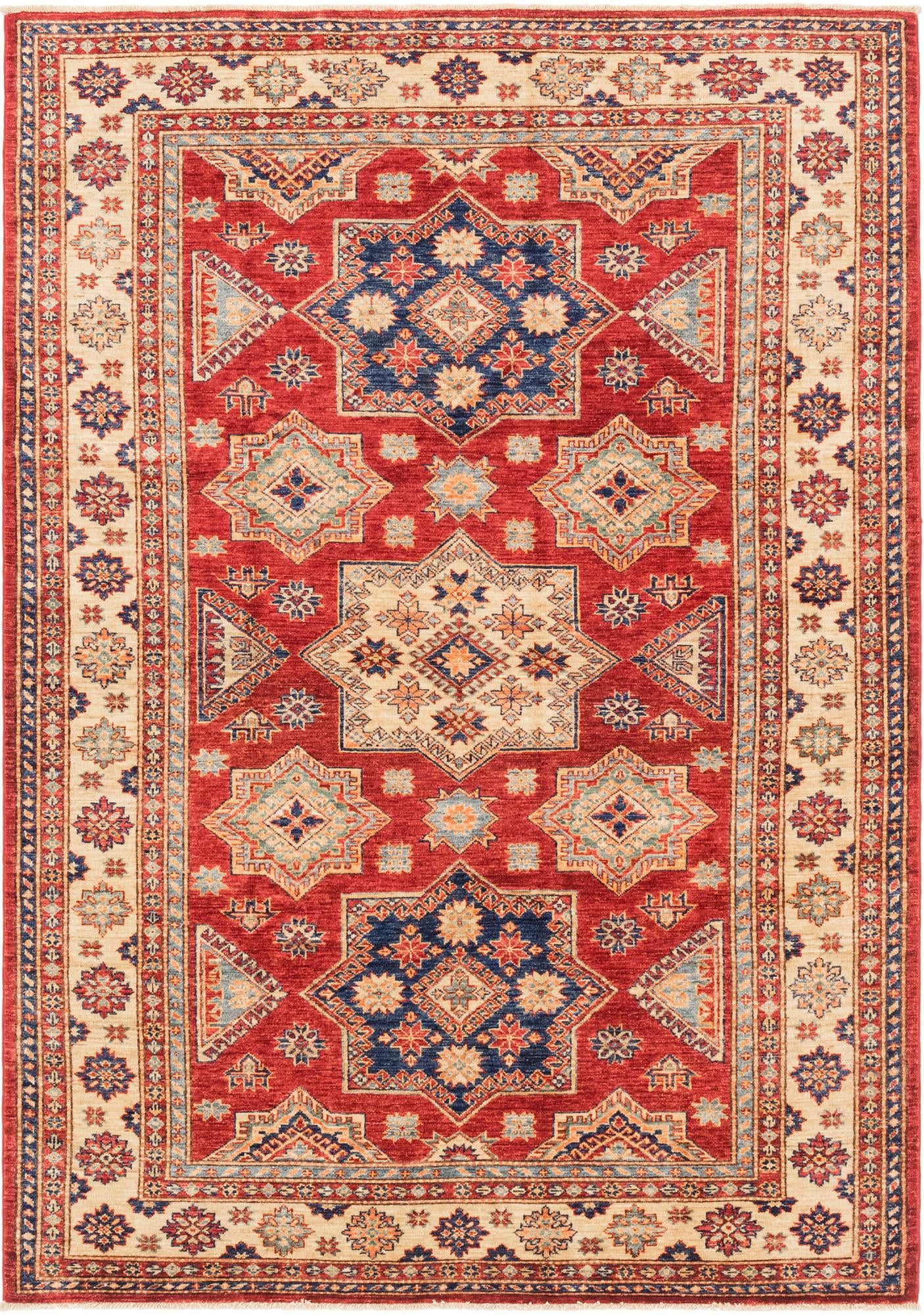 5' 7 x 7' 11 Hand Knotted Kazak Oriental Rug