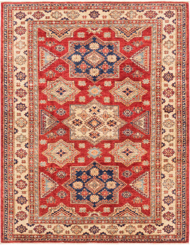 Detail image of 5' 7 x 7' 11 Hand Knotted Kazak Oriental Rug