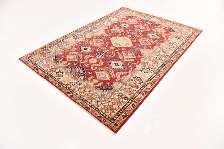 5' 7 x 7' 9 Hand Knotted Kazak Oriental Rug