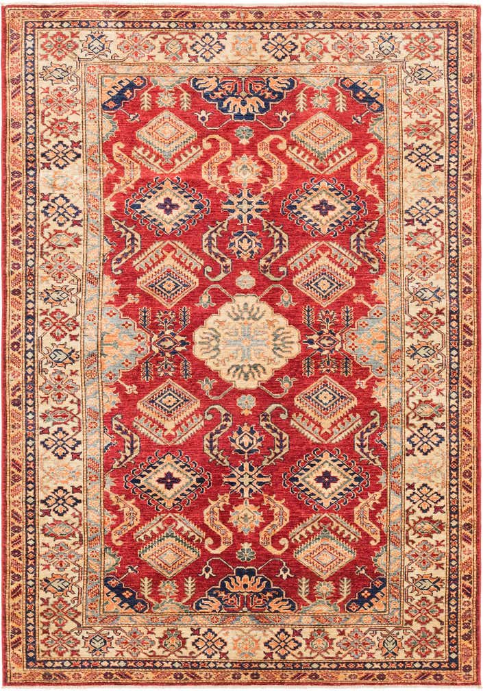 5' 7 x 7' 9 Hand Knotted Kazak Oriental Rug