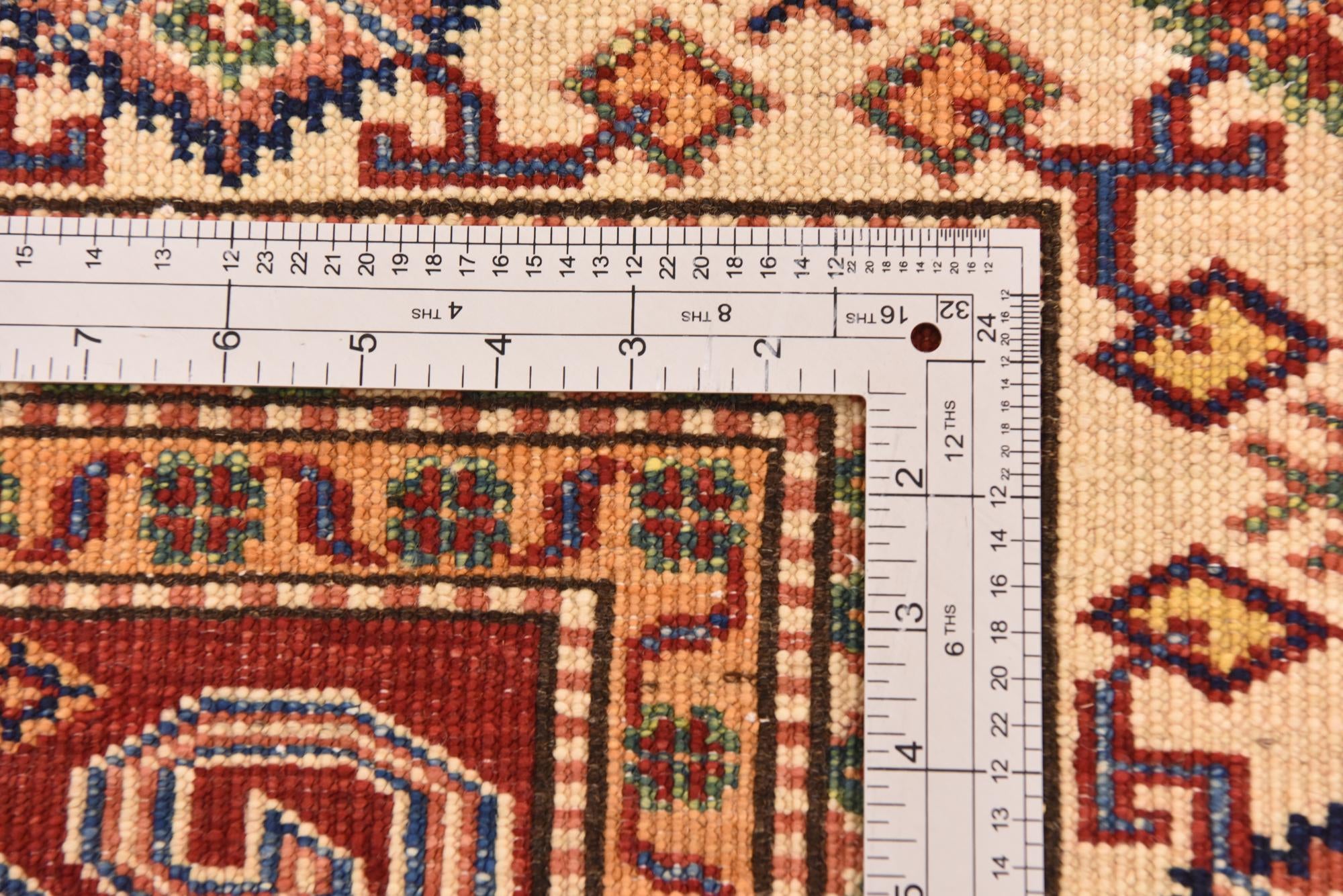 5' 9 x 8' 2 Hand Knotted Kazak Oriental Rug