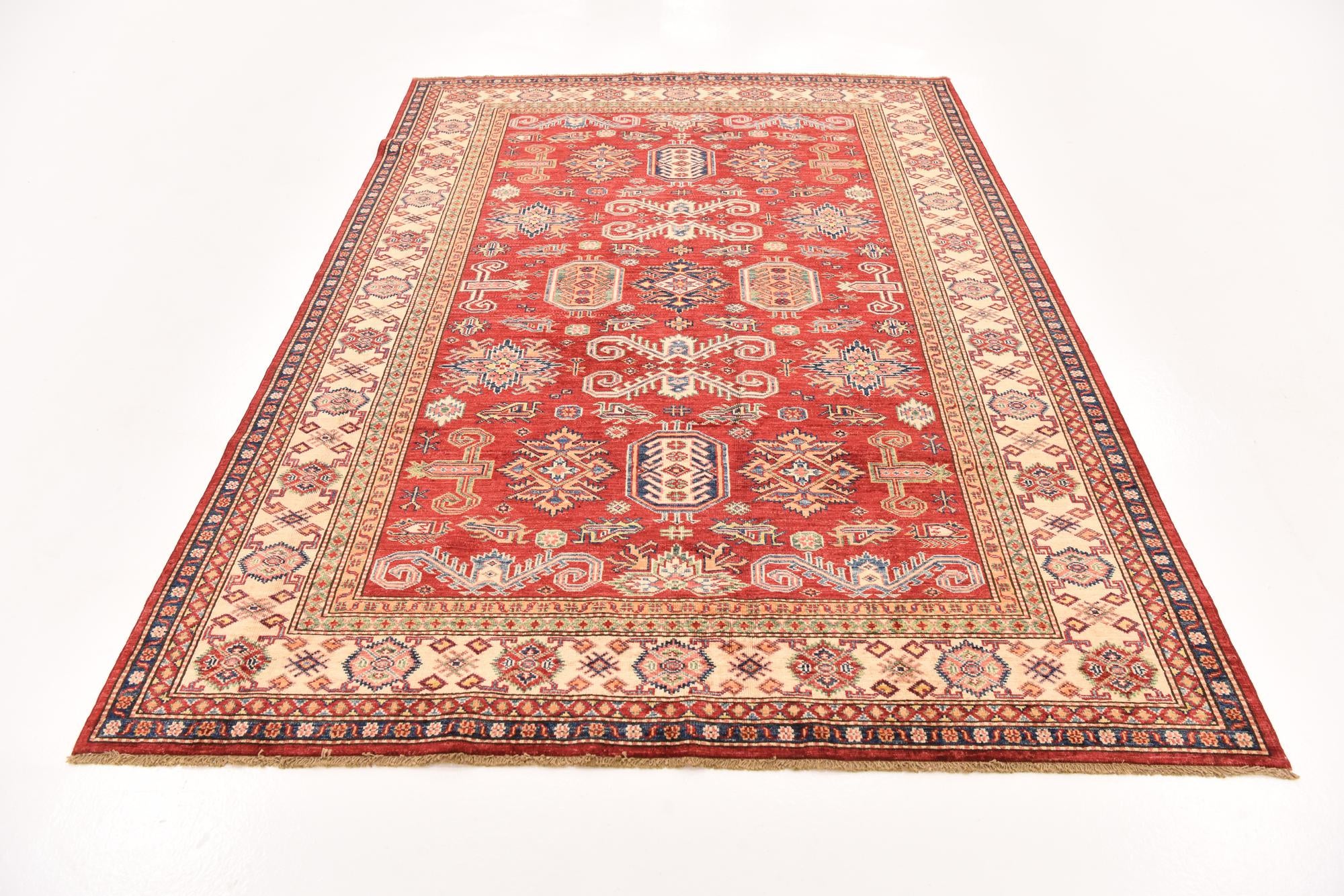 5' 9 x 8' 2 Hand Knotted Kazak Oriental Rug