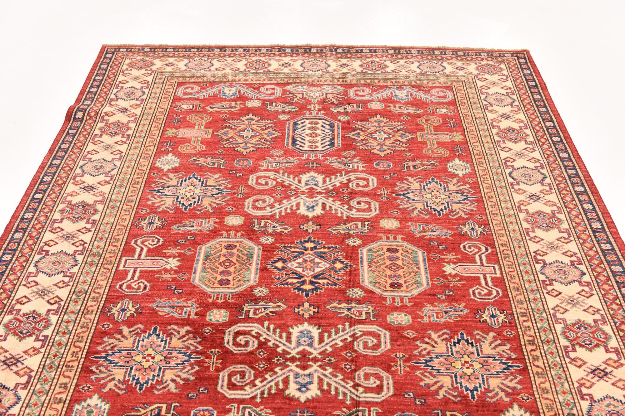 5' 9 x 8' 2 Hand Knotted Kazak Oriental Rug