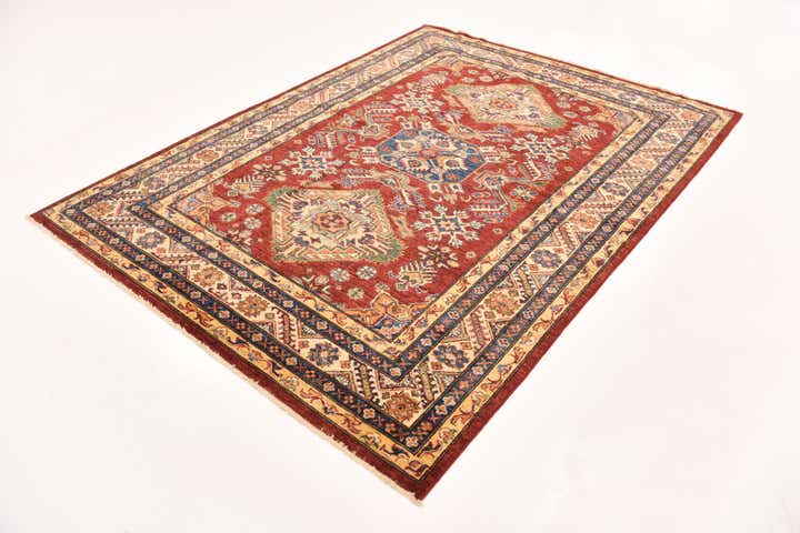 5' 8 x 7' 7 Hand Knotted Kazak Oriental Rug