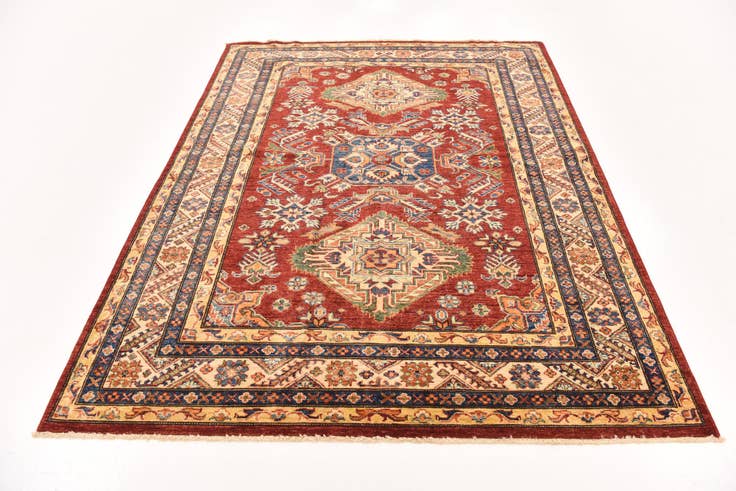 Detail image of 5' 8 x 7' 7 Hand Knotted Kazak Oriental Rug