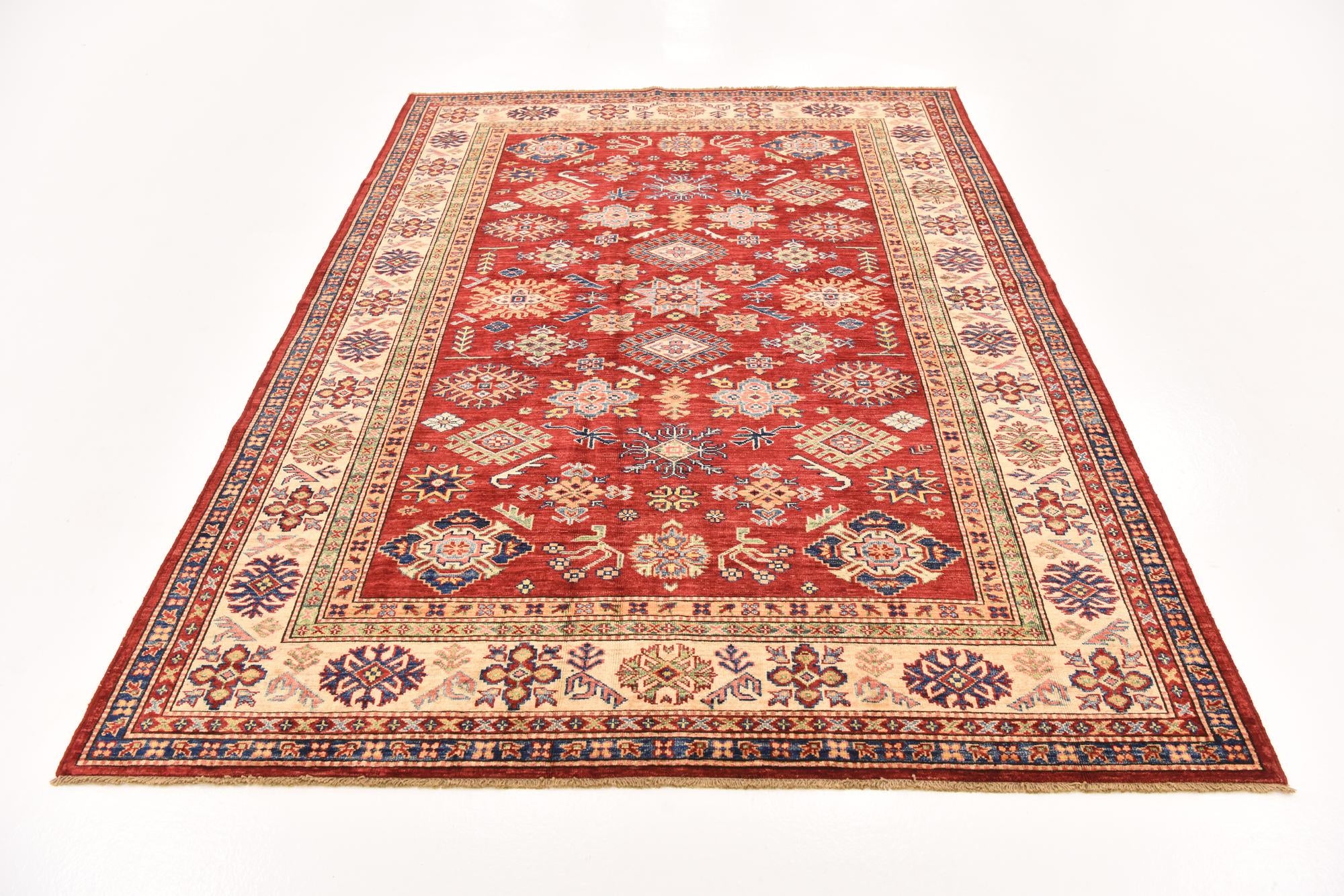 5' 8 x 7' 10 Hand Knotted Kazak Oriental Rug