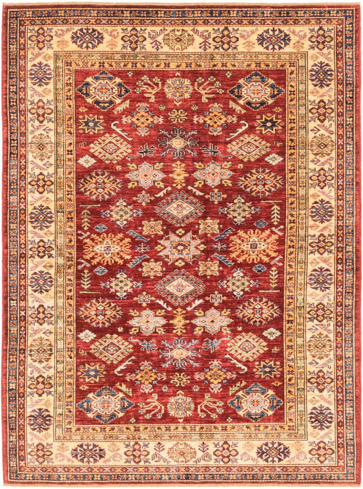 5' 8 x 7' 10 Hand Knotted Kazak Oriental Rug
