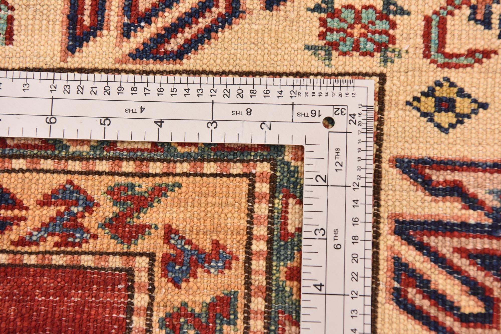 5' 7 x 8' 2 Hand Knotted Kazak Oriental Rug