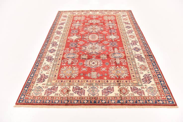 Detail image of 5' 7 x 8' 2 Hand Knotted Kazak Oriental Rug