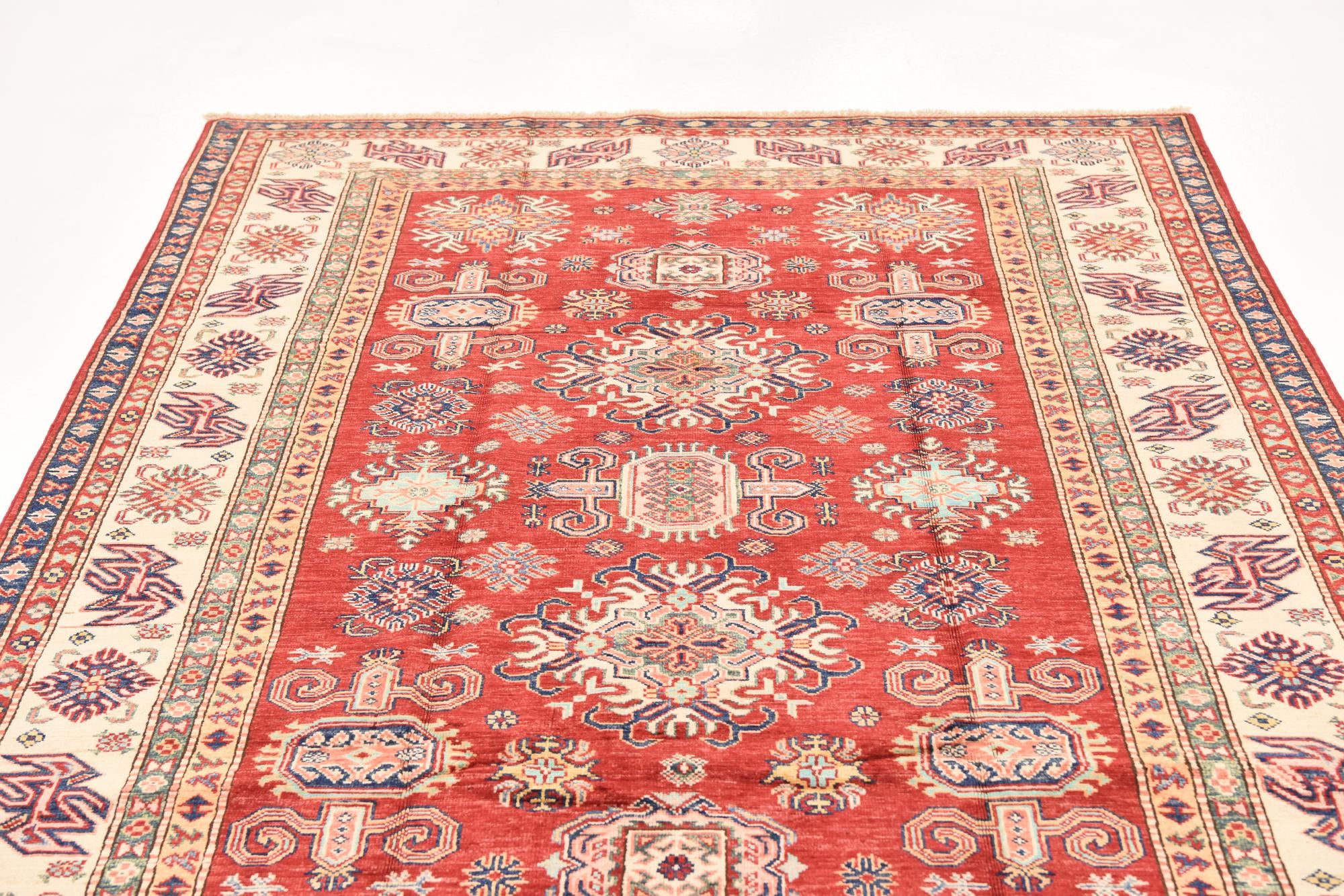 5' 7 x 8' 2 Hand Knotted Kazak Oriental Rug