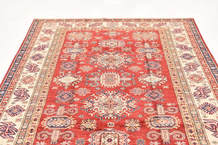 5' 7 x 8' 2 Hand Knotted Kazak Oriental Rug