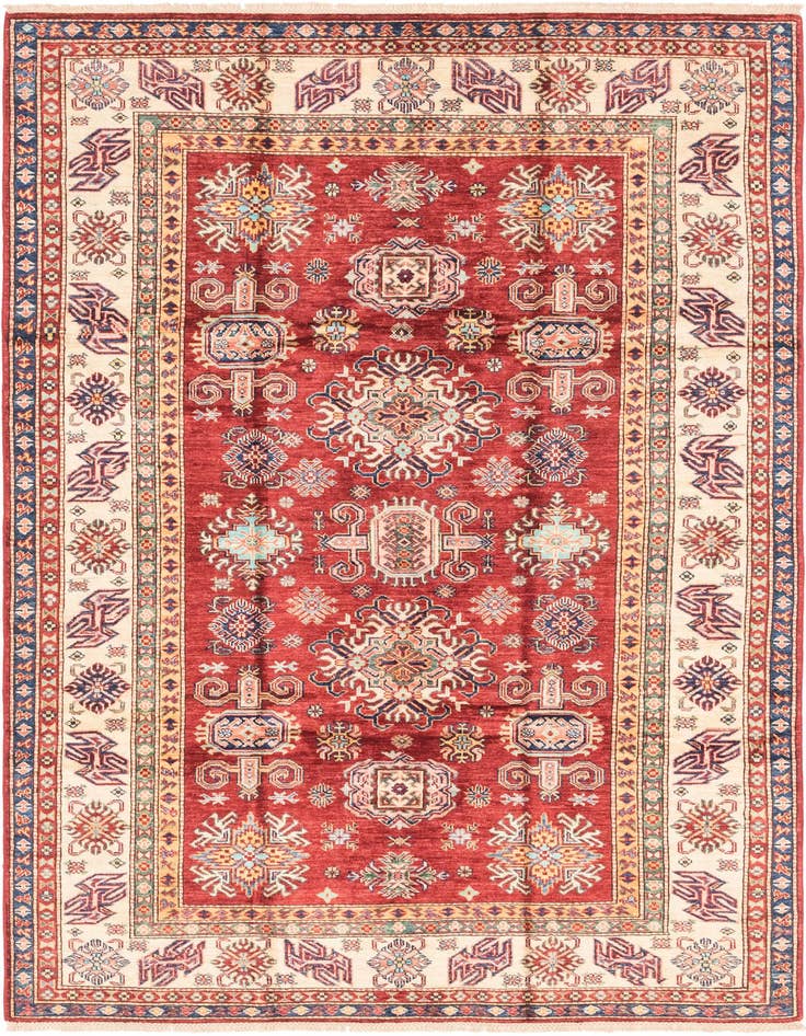 Detail image of 5' 7 x 8' 2 Hand Knotted Kazak Oriental Rug
