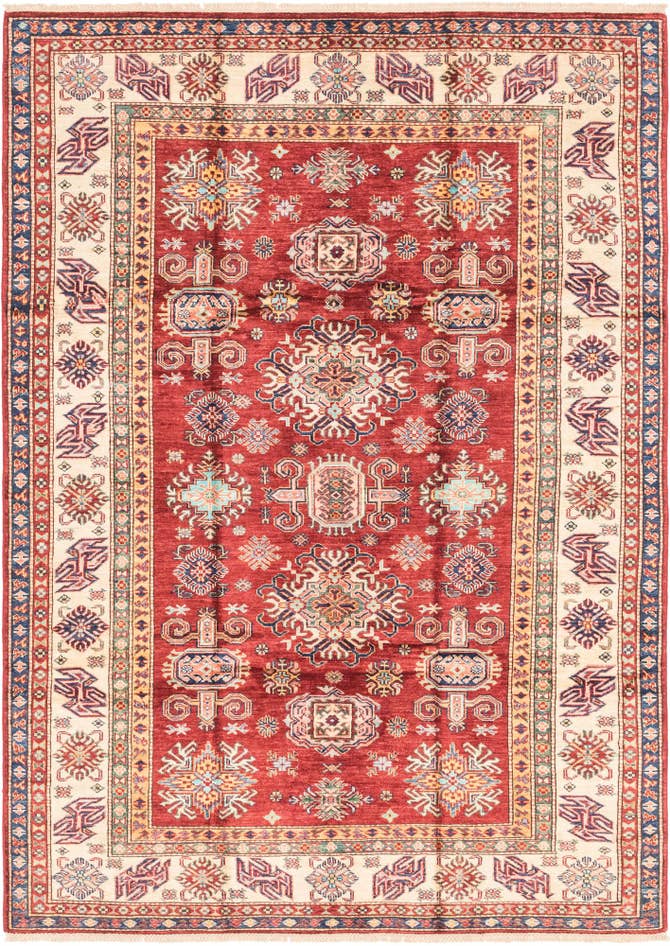 Detail image of 5' 7 x 8' 2 Hand Knotted Kazak Oriental Rug