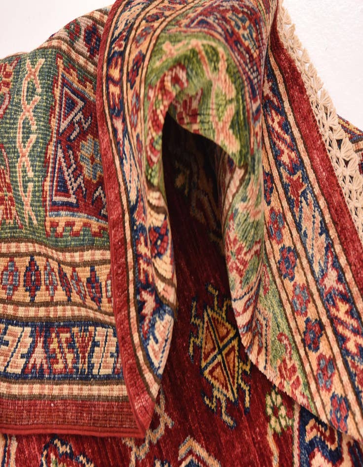 Detail image of 5' 6 x 8'  Hand Knotted Kazak Oriental Rug