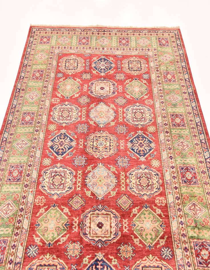 Detail image of 5' 6 x 8'  Hand Knotted Kazak Oriental Rug