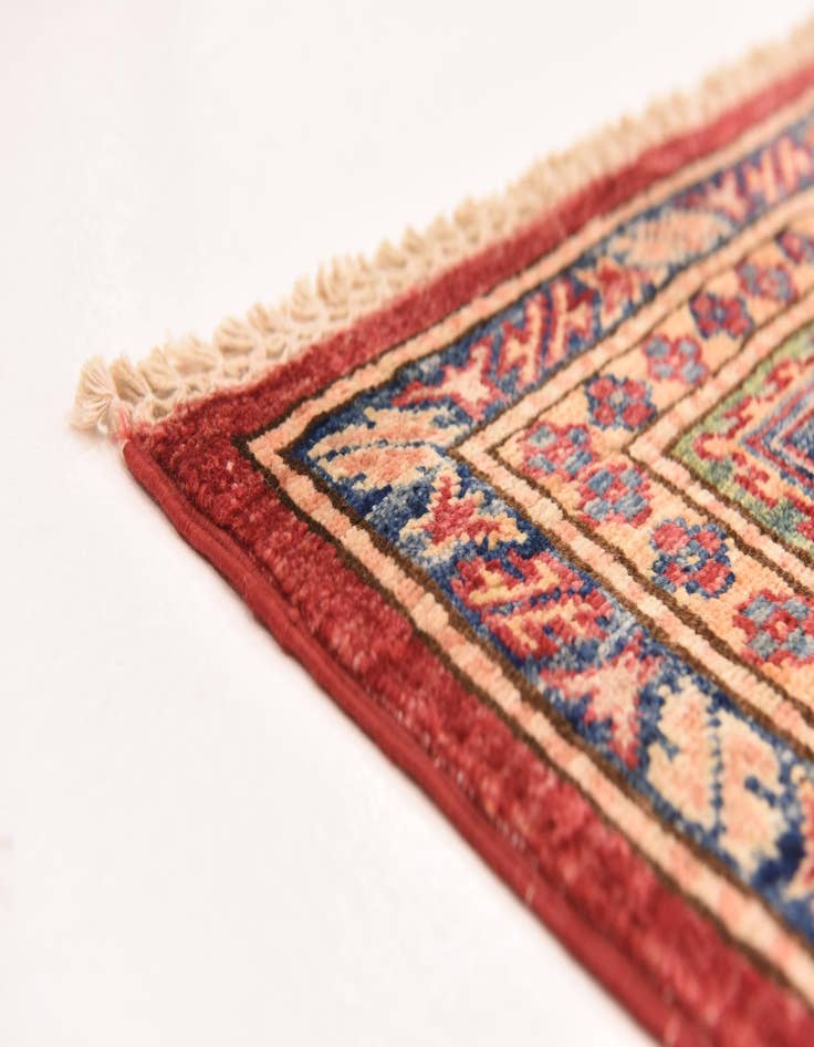 Detail image of 5' 6 x 8'  Hand Knotted Kazak Oriental Rug