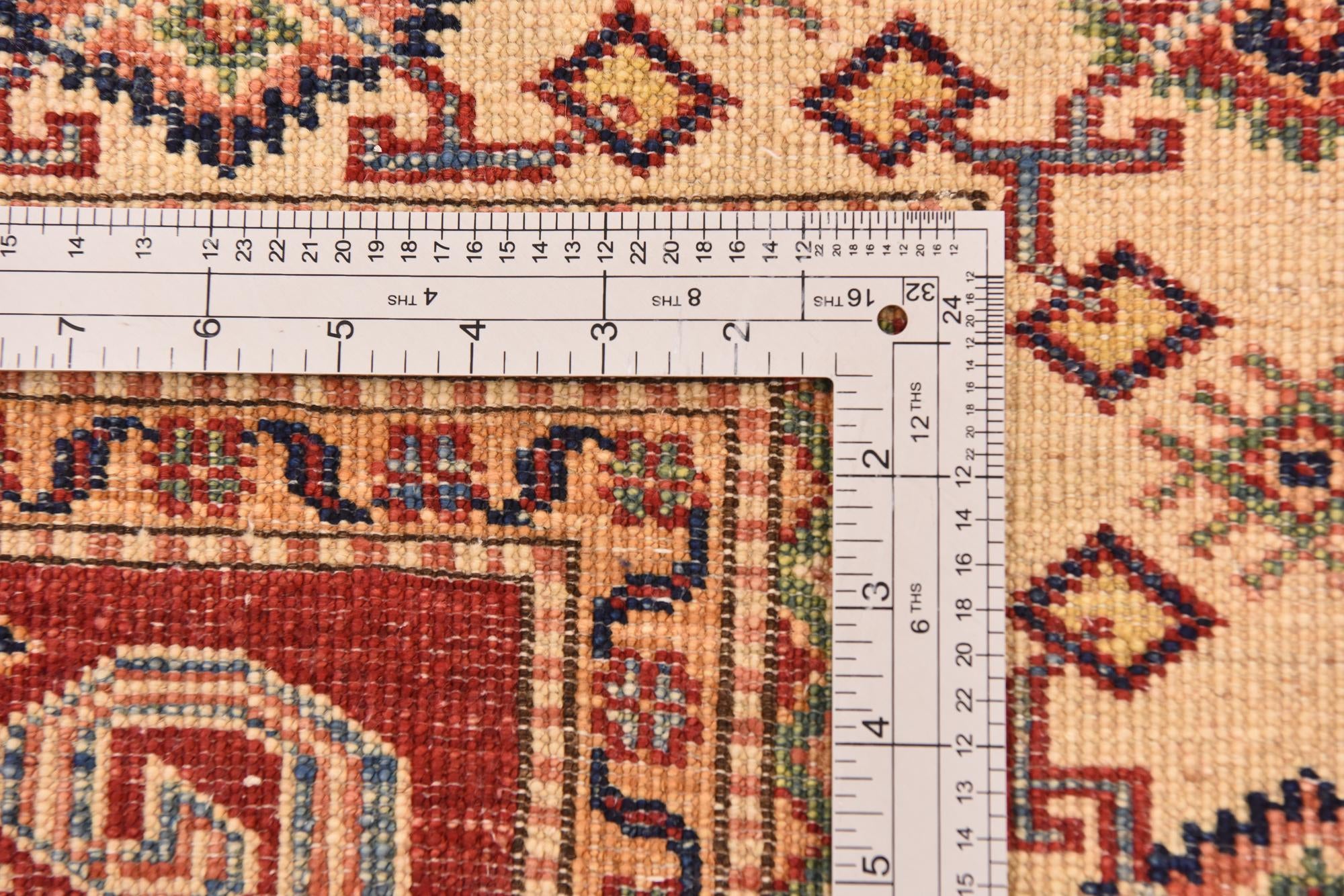5' 6 x 7' 10 Hand Knotted Kazak Oriental Rug