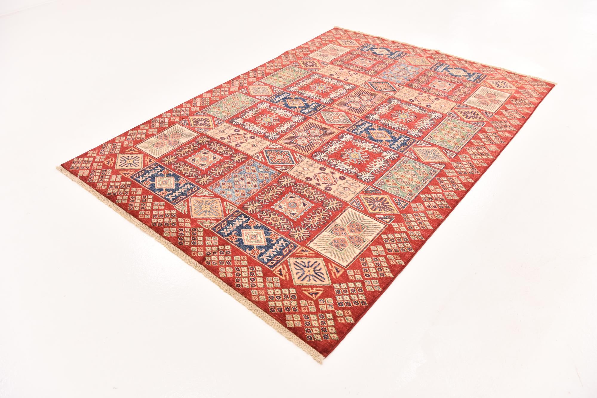 5' 8 x 7' 11 Hand Knotted Kazak Oriental Rug