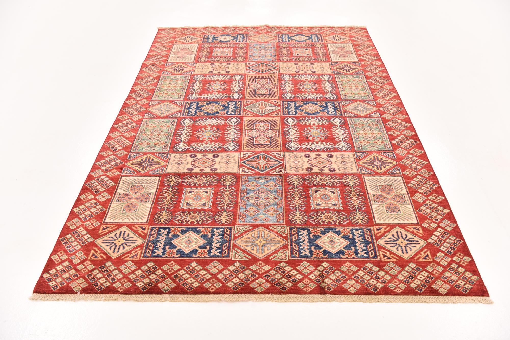 5' 8 x 7' 11 Hand Knotted Kazak Oriental Rug