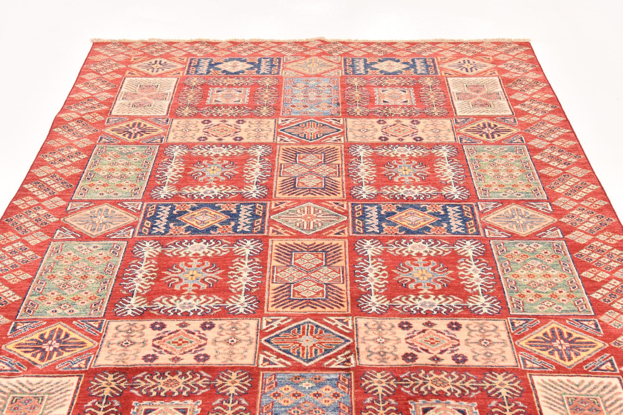 5' 8 x 7' 11 Hand Knotted Kazak Oriental Rug