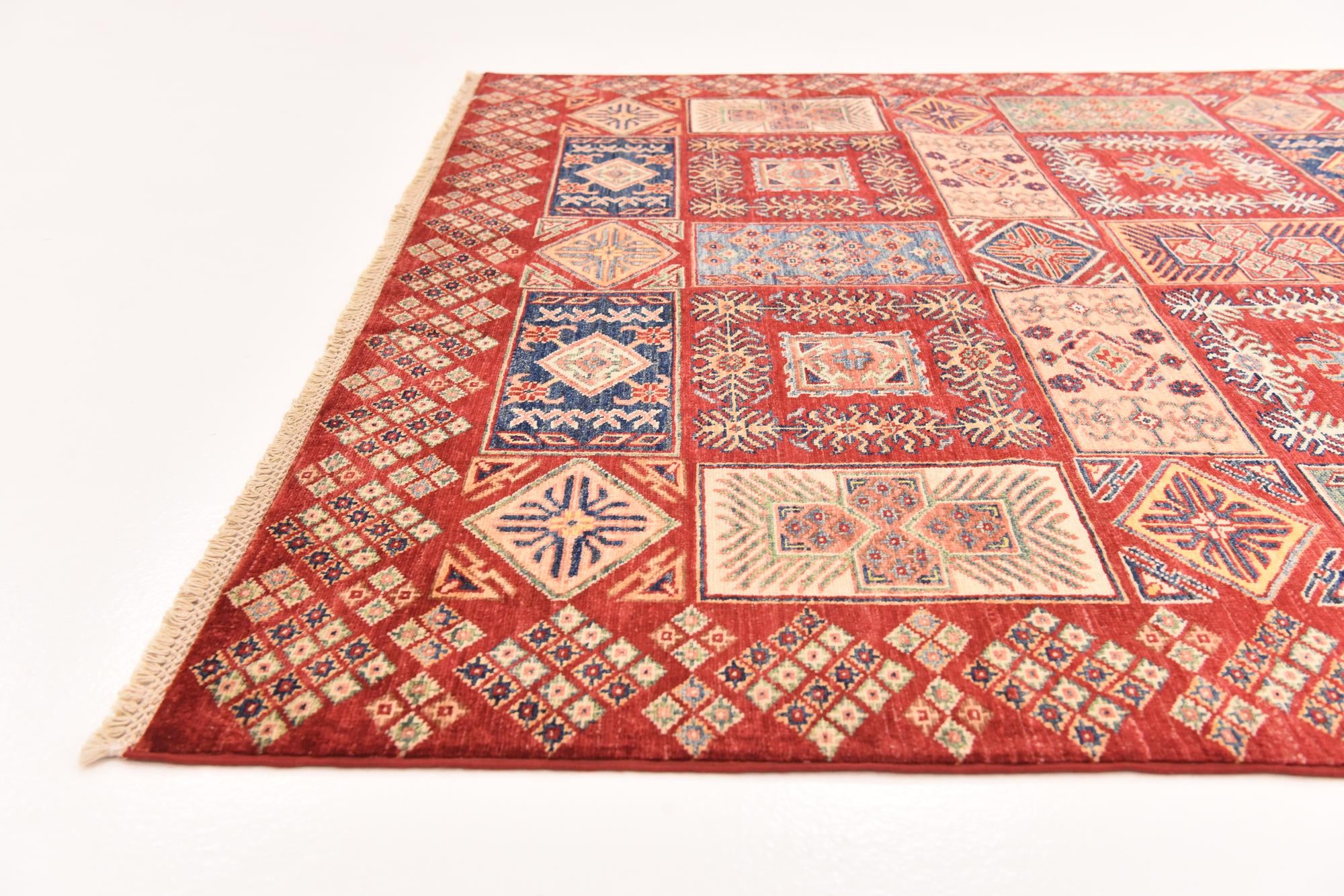 5' 8 x 7' 11 Hand Knotted Kazak Oriental Rug