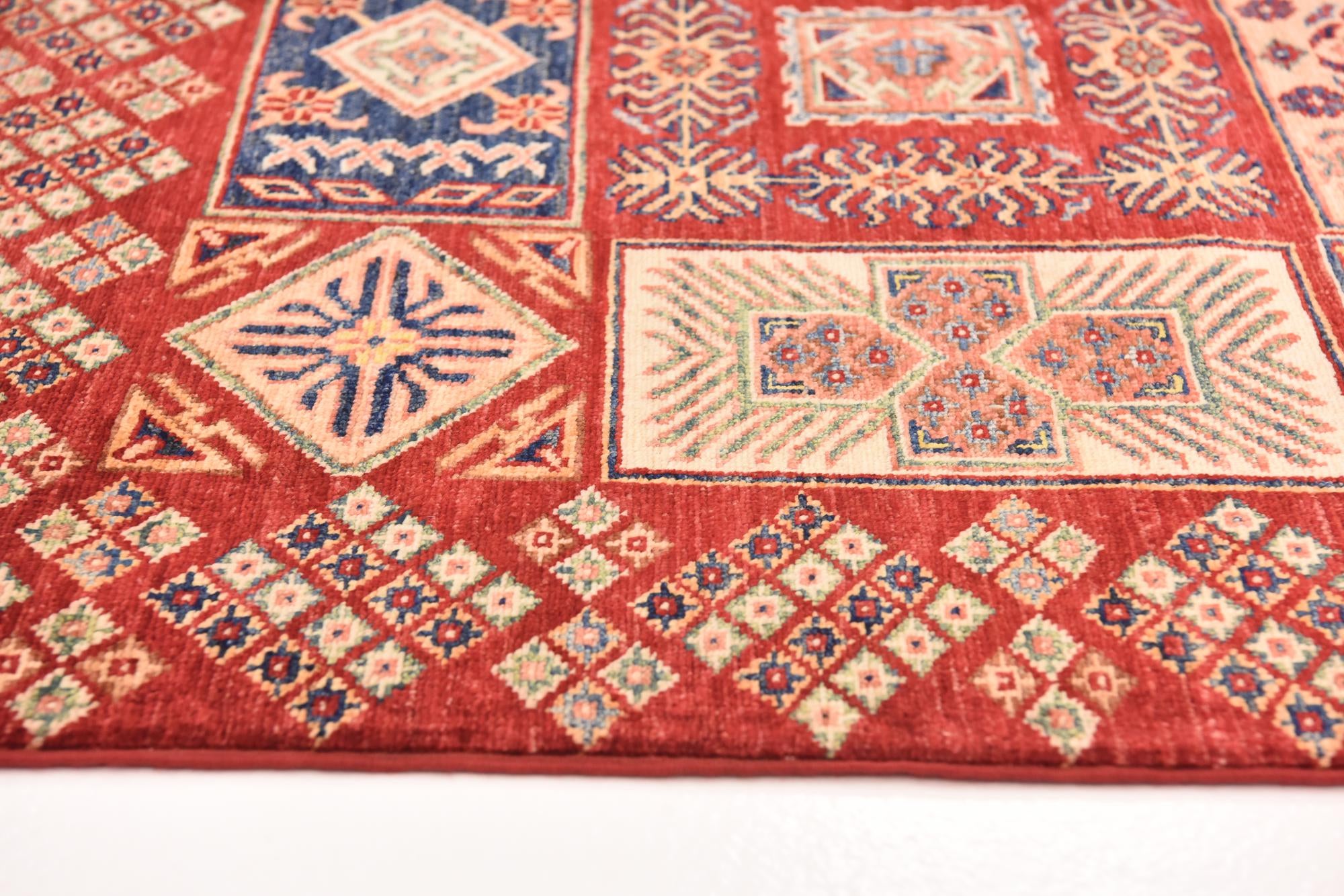 5' 8 x 7' 11 Hand Knotted Kazak Oriental Rug