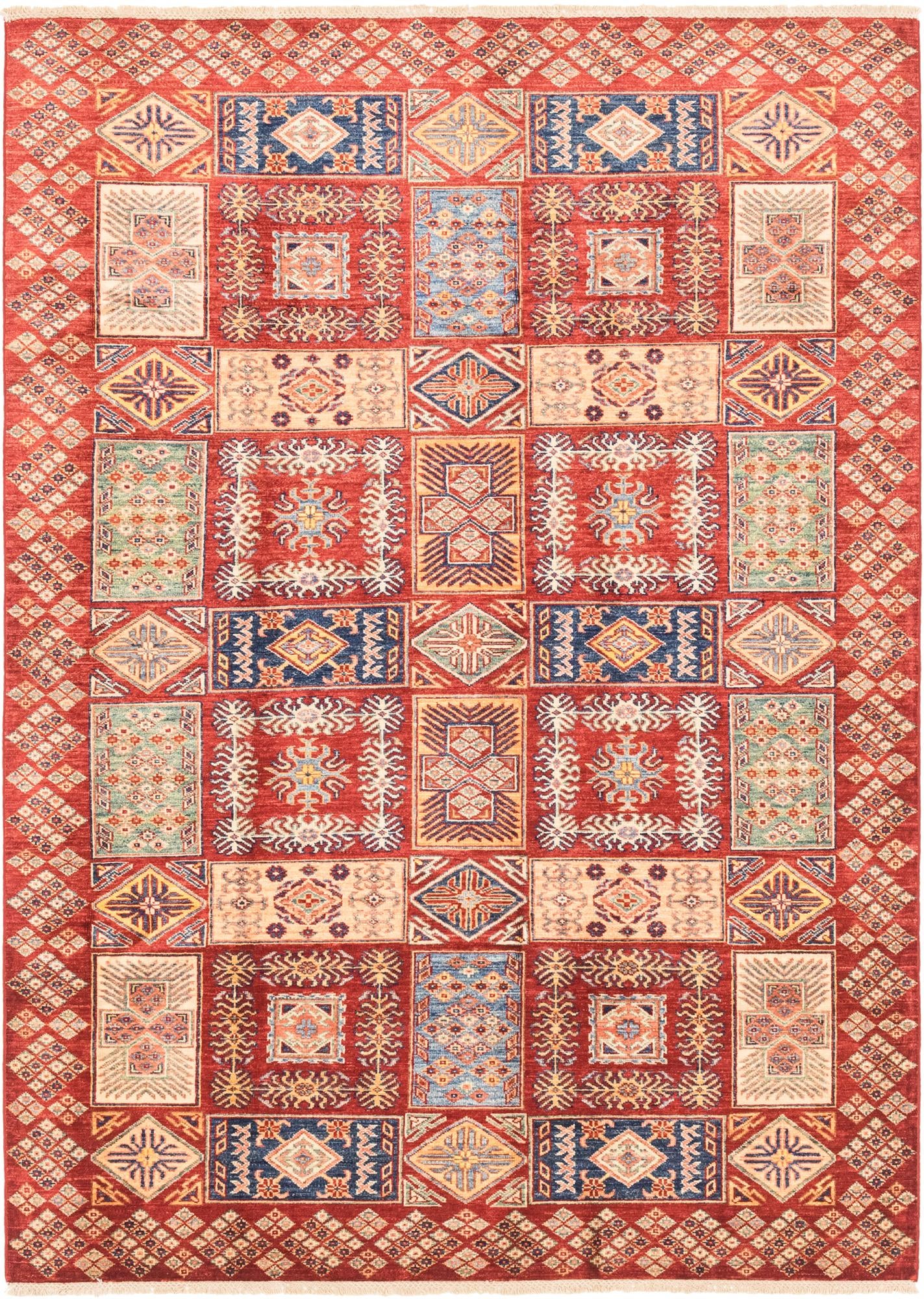 5' 8 x 7' 11 Hand Knotted Kazak Oriental Rug