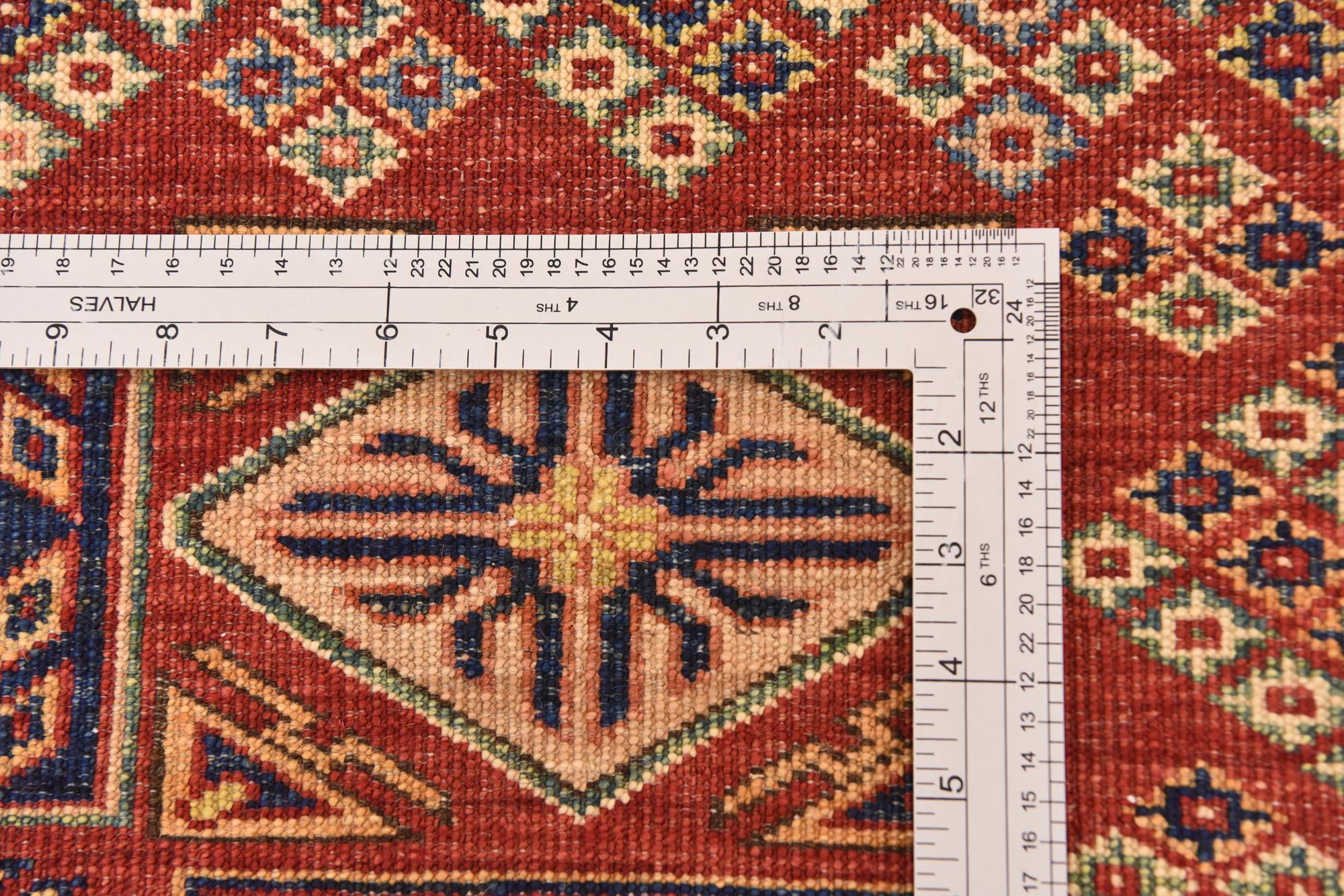 5' 7 x 8' Hand Knotted Kazak Oriental Rug
