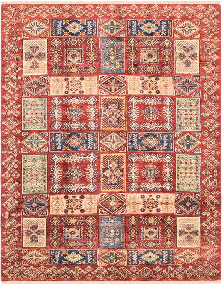 Detail image of 5' 7 x 8' Hand Knotted Kazak Oriental Rug