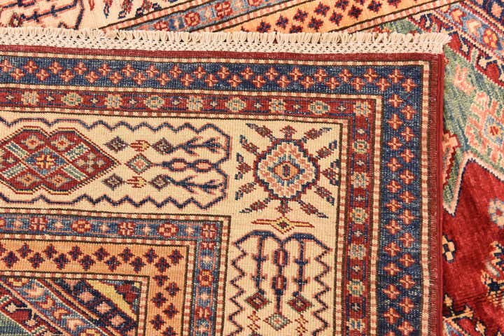 5' 7 x 7' 5 Hand Knotted Kazak Oriental Rug