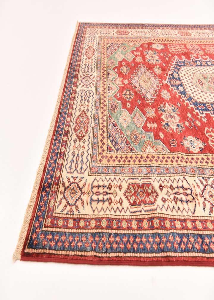 5' 7 x 7' 5 Hand Knotted Kazak Oriental Rug