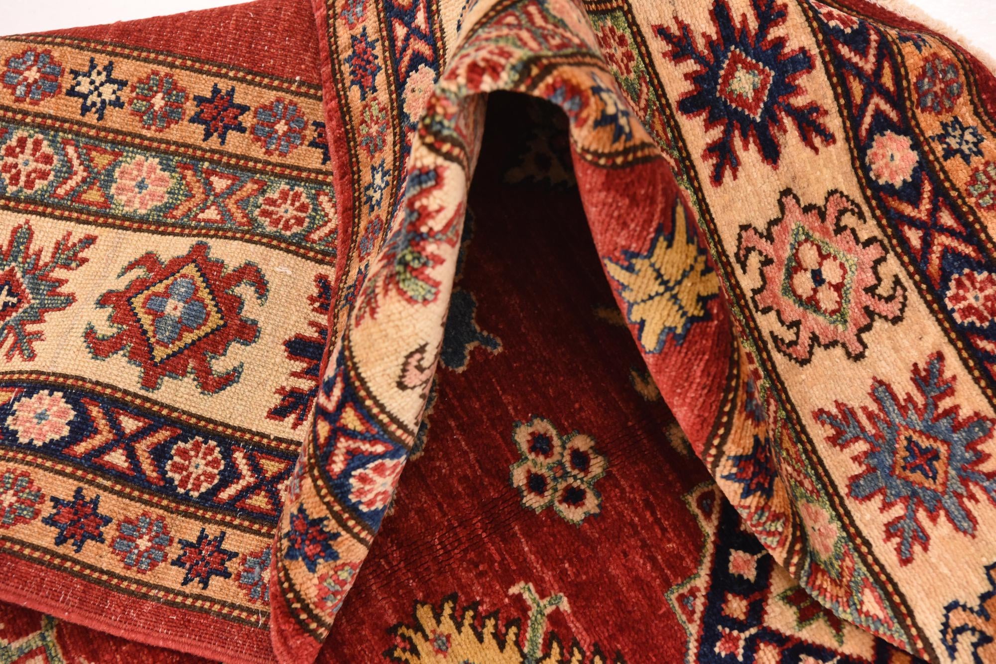 5' 10 x 8' 1 Hand Knotted Kazak Oriental Rug
