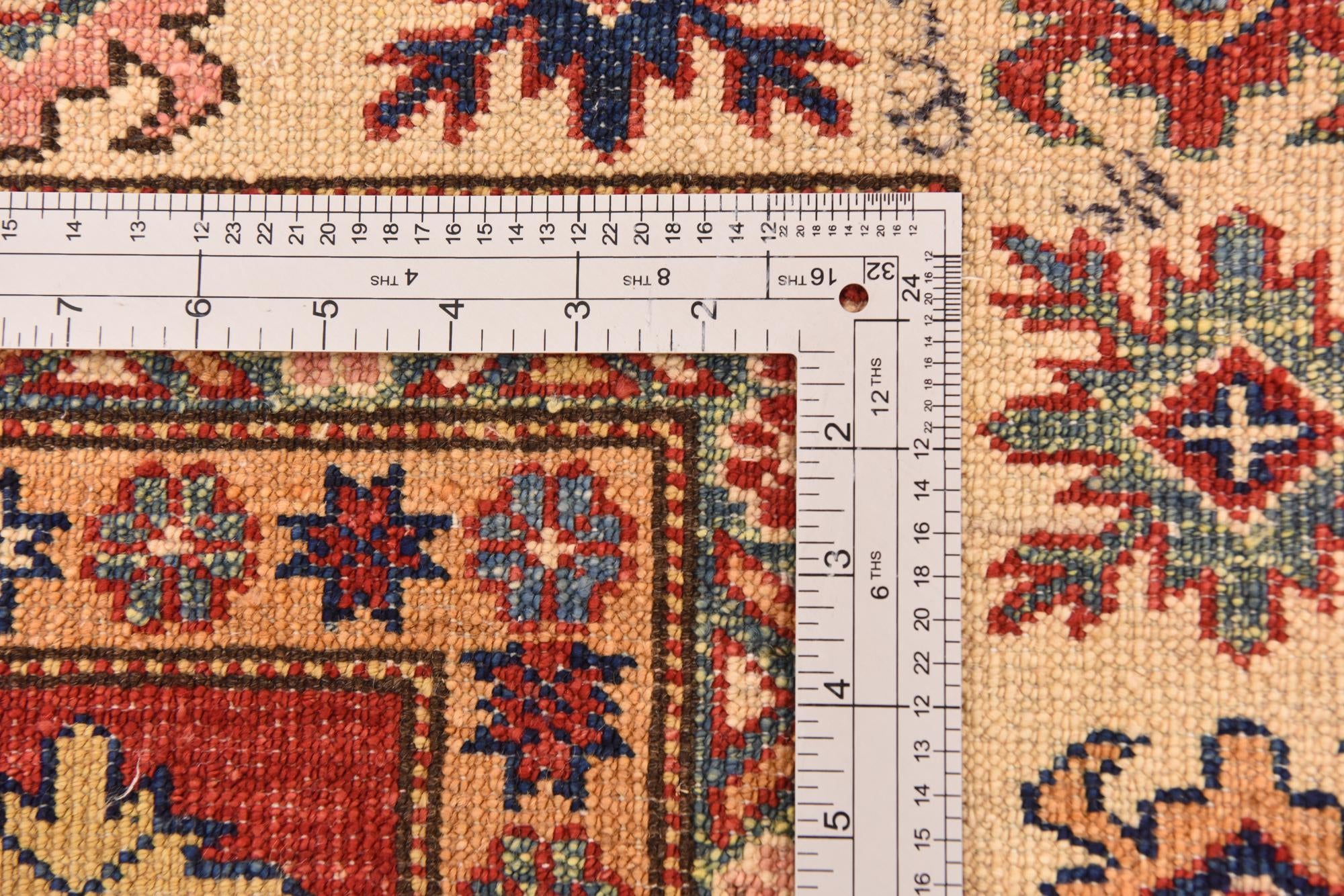 5' 10 x 8' 1 Hand Knotted Kazak Oriental Rug