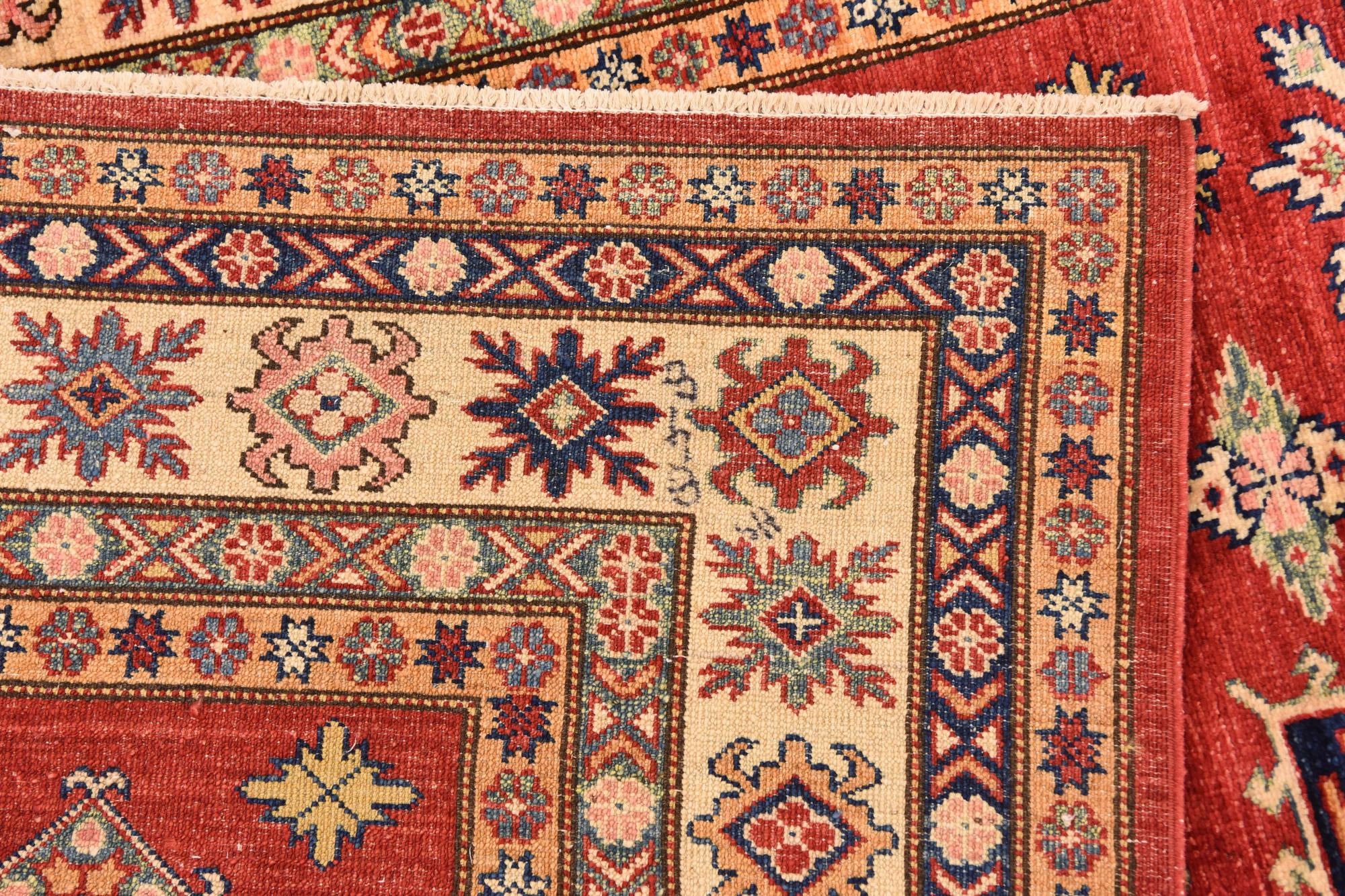 5' 10 x 8' 1 Hand Knotted Kazak Oriental Rug