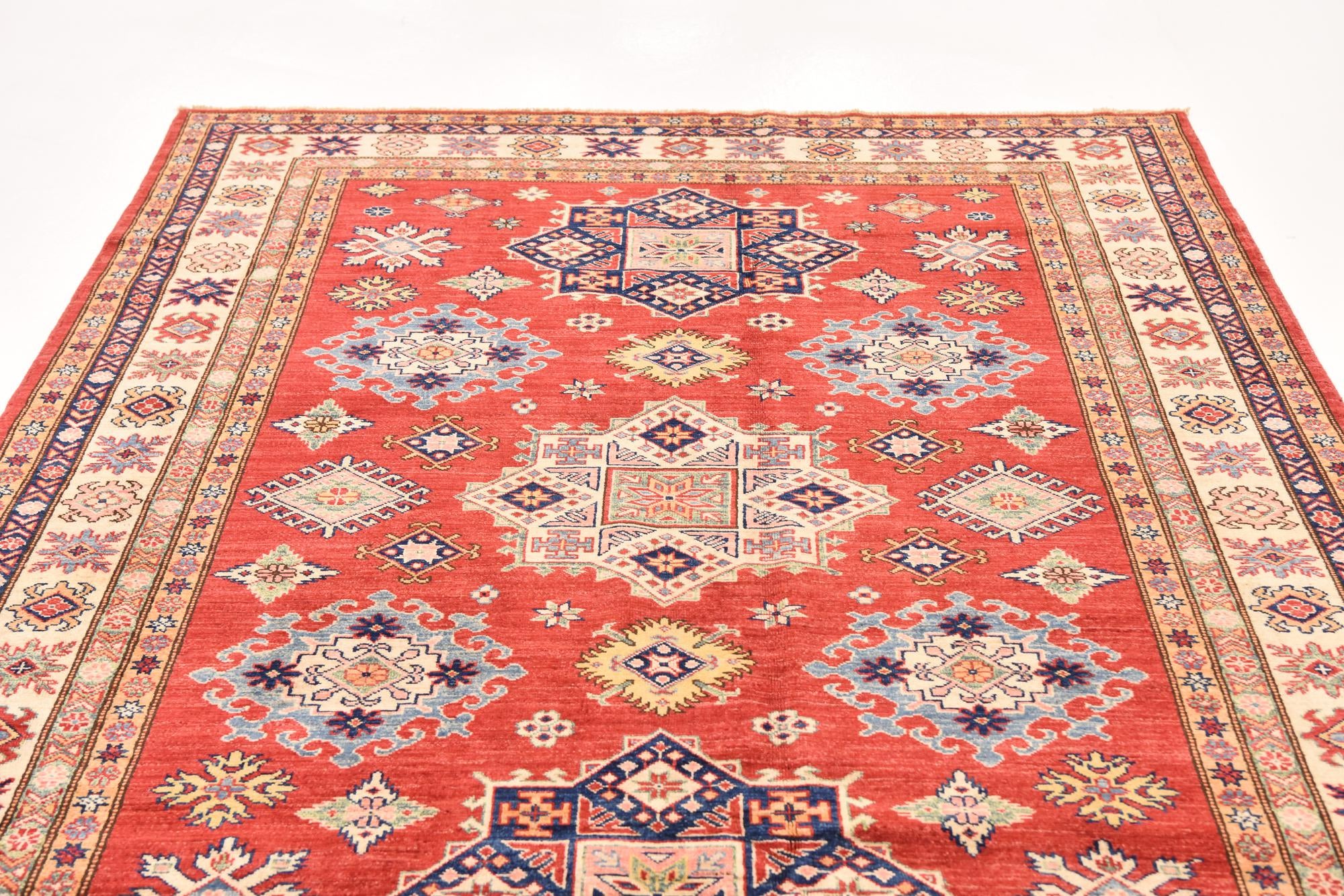 5' 10 x 8' 1 Hand Knotted Kazak Oriental Rug