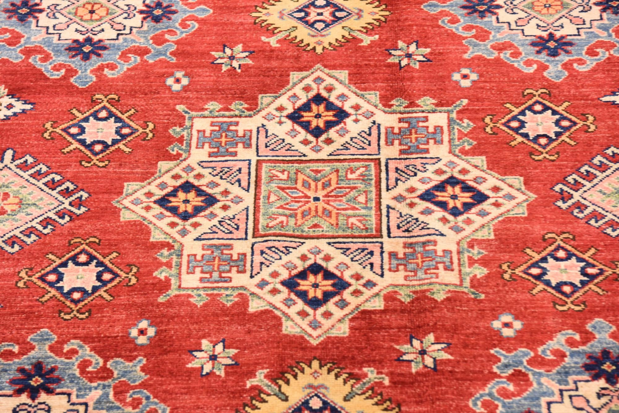 5' 10 x 8' 1 Hand Knotted Kazak Oriental Rug