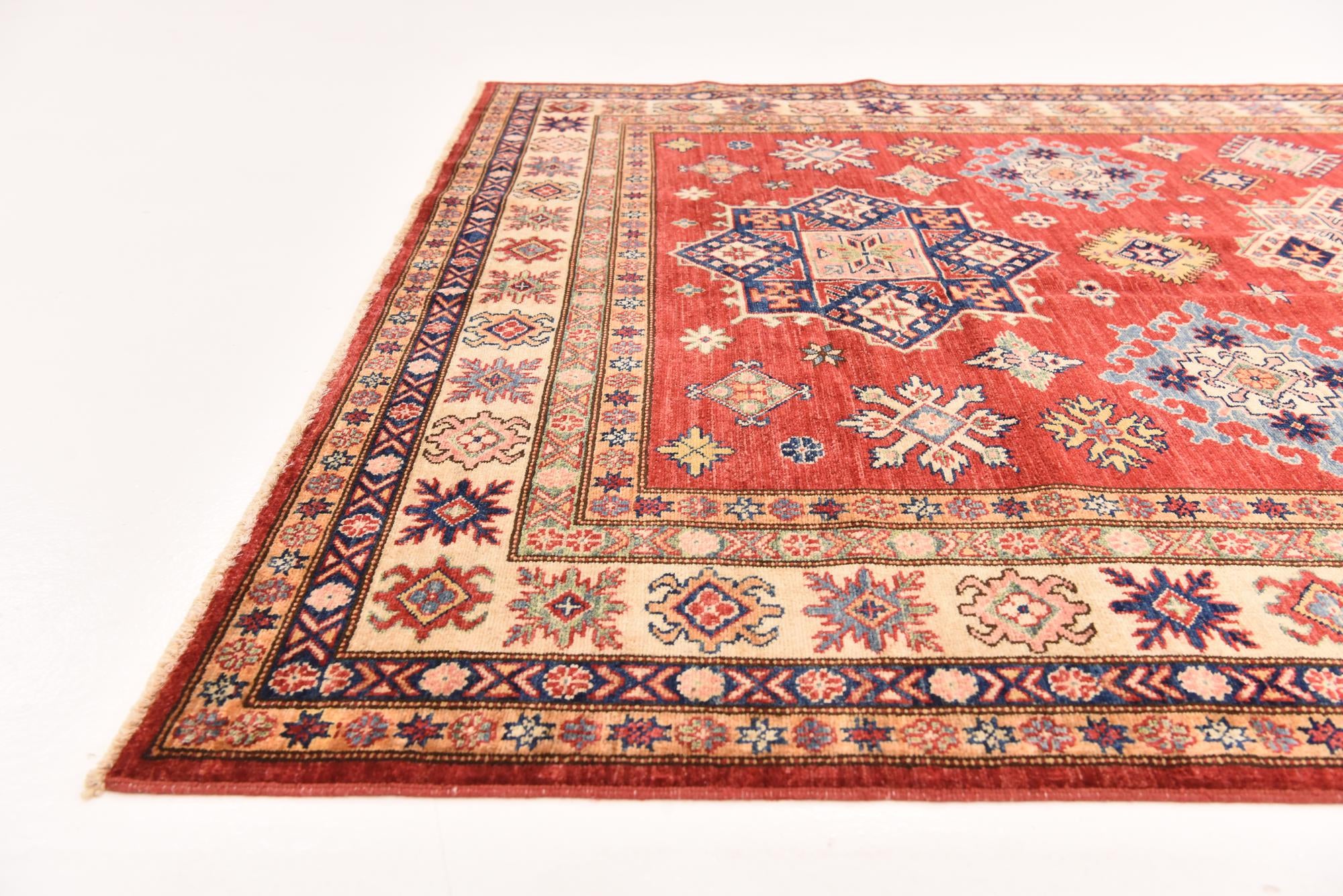5' 10 x 8' 1 Hand Knotted Kazak Oriental Rug