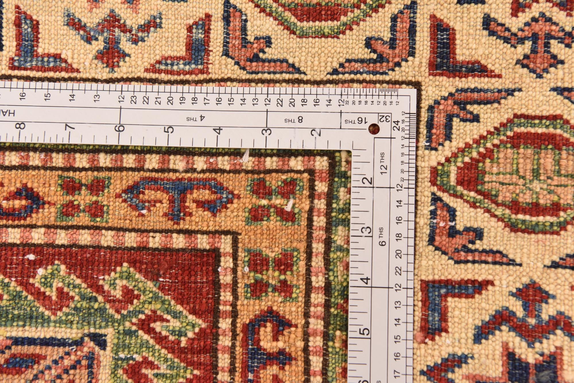 5' 7 x 8' Hand Knotted Kazak Oriental Rug